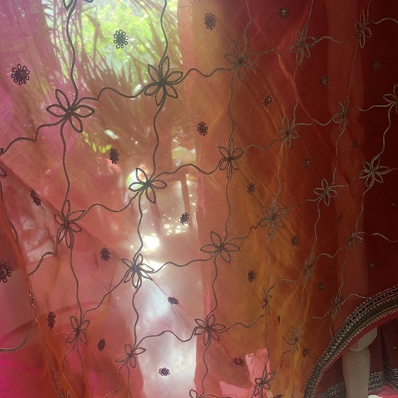 ENSEMBLE LEHENGA: Vibrant. Stands out. Choli 32-34. STUNNING DUPATTA! - Picture 17 of 17